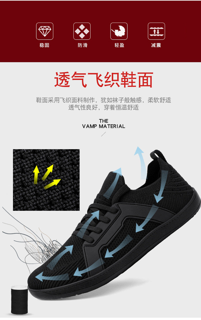 Wide Toe Large Size Lightweight Casual Shoes Hiking Fitness Cycling Running Shoes Soft Sole Breathable Sports Shoes