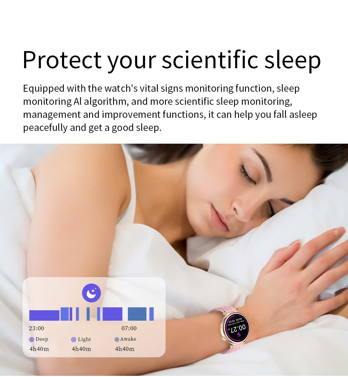 Z01 Mini Smart Watch Bluetooth Call True Heart Rate Step Sleep Monitoring Exquisite Ladies Outdoor Sports