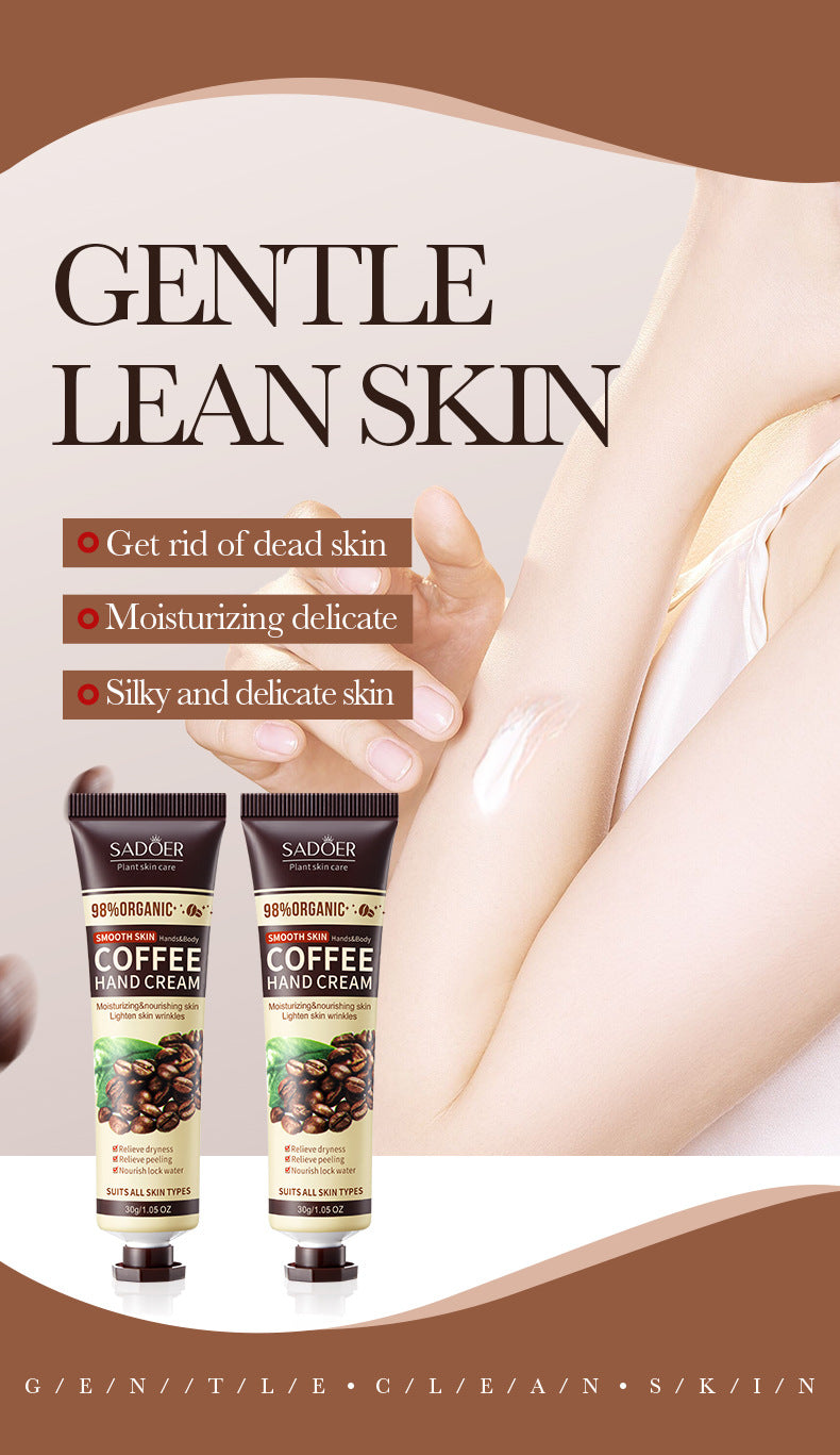 Full English Coffee Hand Cream30g SADOER Moisturizing, anti-chapped, hydrating hand cream for  foreign trade wholesale