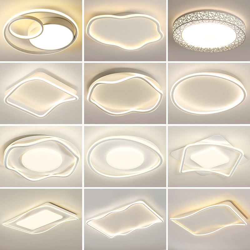 Factory Direct Sale Nordic Bedroom Ceiling Light Modern Simple Creative Geometric Master Bedroom Ceiling Lamp Zhongshan Lighting