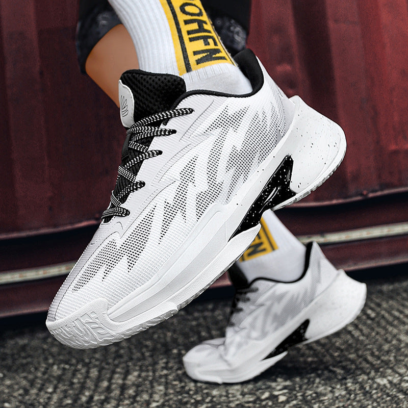 Basketball Shoes New Mesh Breathable Anti-Slip Practical Cushioning Rebound Sneakers Fashion Trend Lightweight Sports Shoes