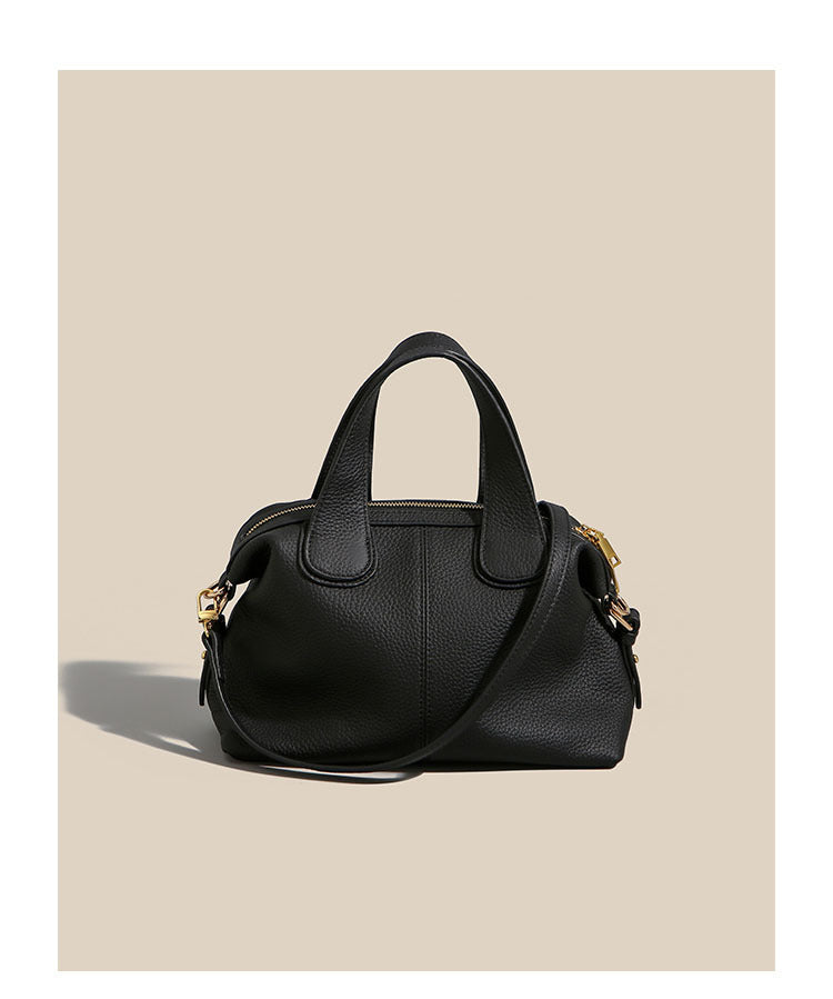 New Genuine Leather Women's Bag Large Capacity Top Layer Cowhide Handbag Crossbody Bag High-end Dumpling Bag Shiling Bag