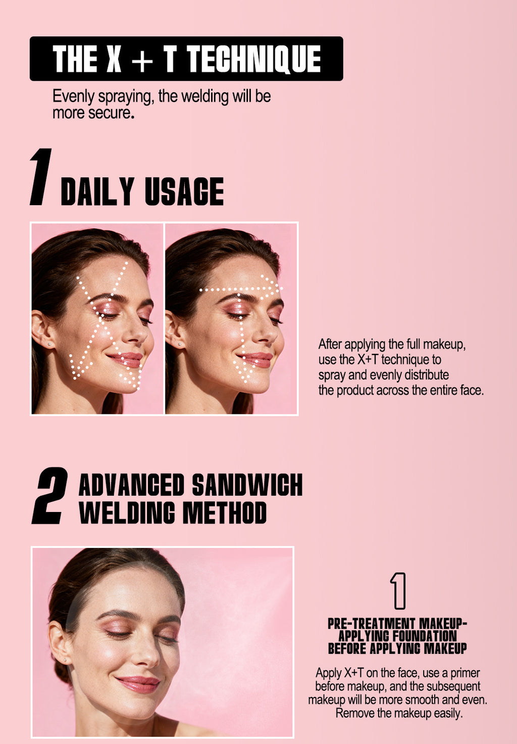 New Setting Spray Oil Control Waterproof Sweatproof Micron Spray Quick Film Formation Non-Cakey Quick Setting