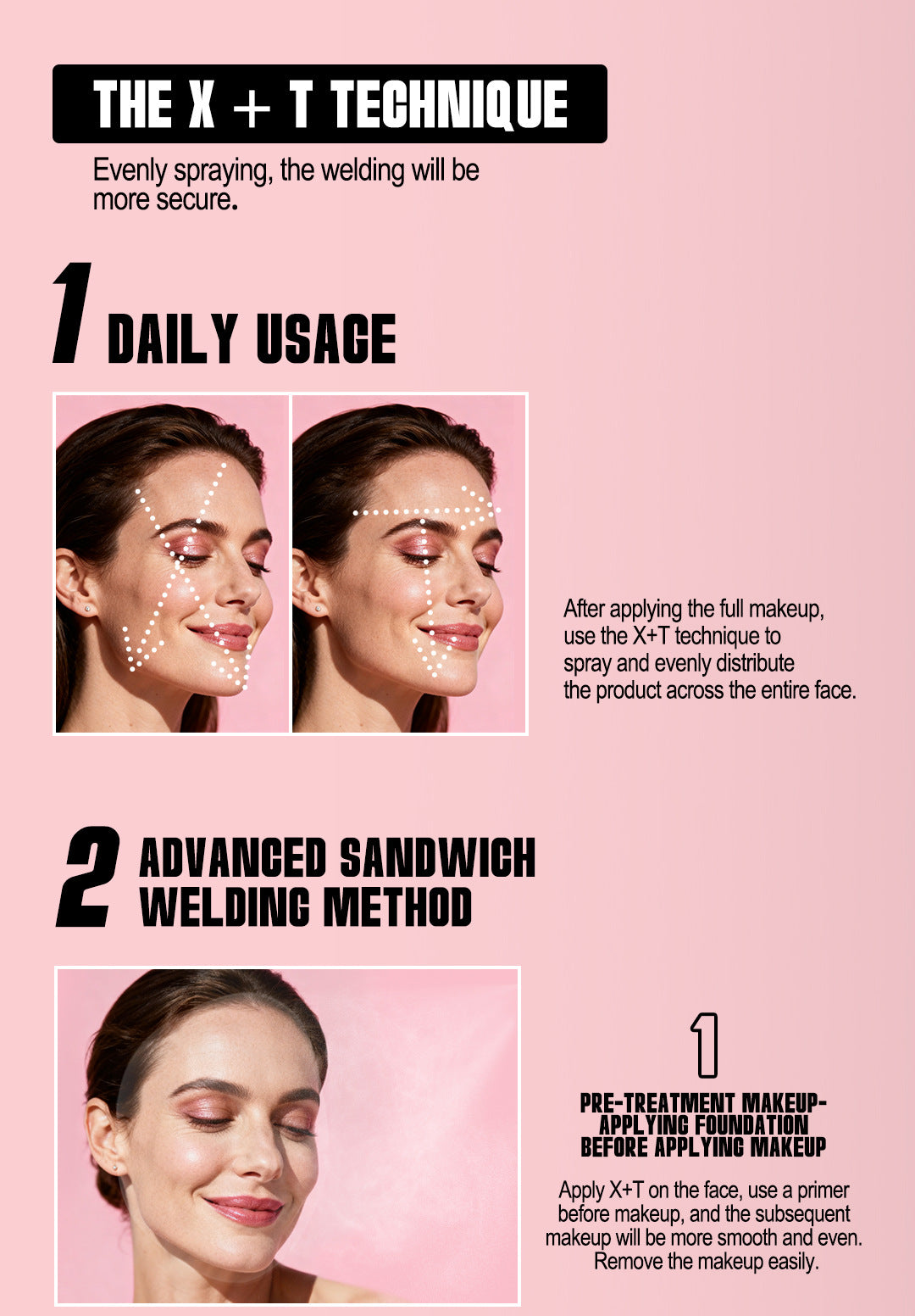 New Setting Spray Oil Control Waterproof Sweatproof Micron Spray Quick Film Formation Non-Cakey Quick Setting