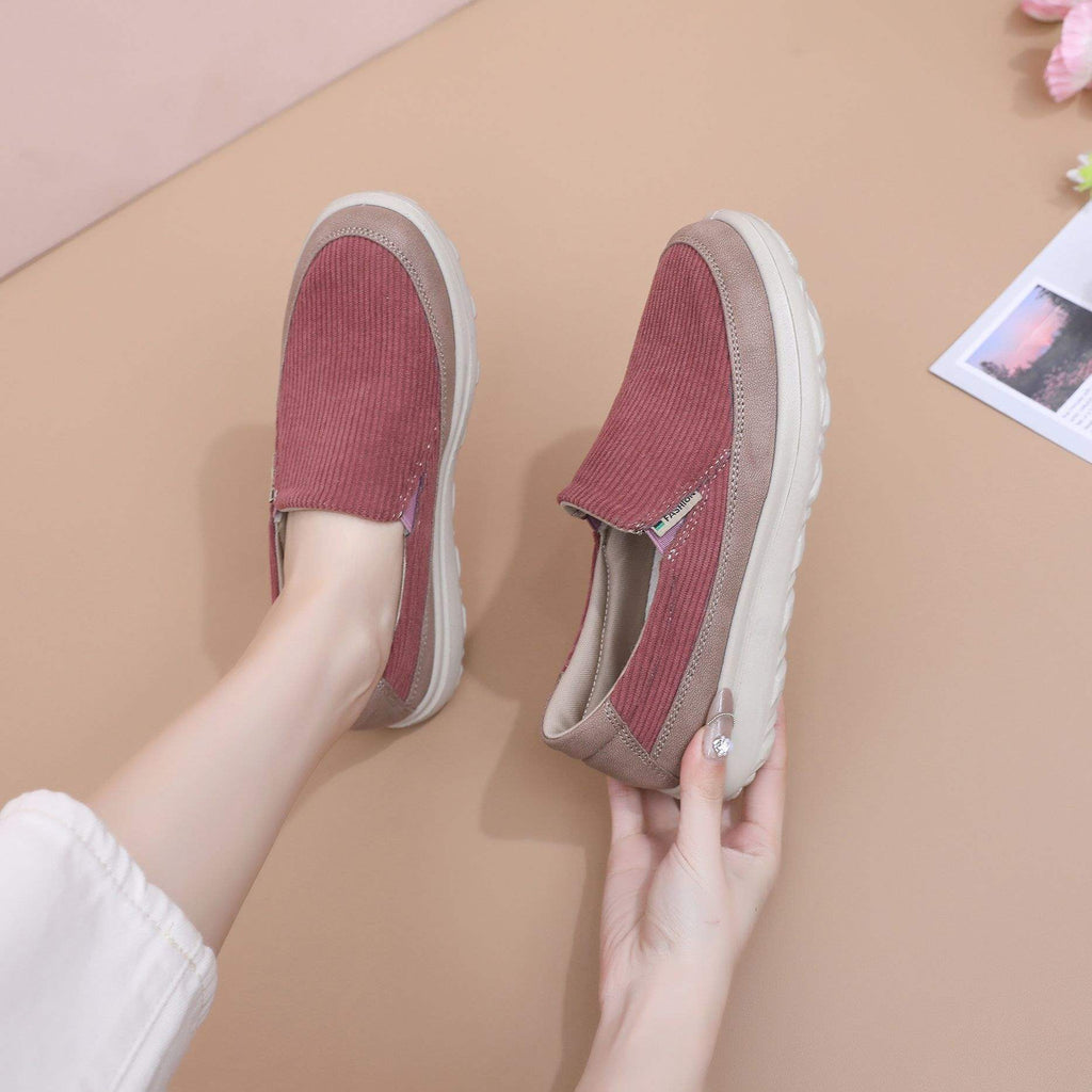 Old North Cloth Shoes Spring and Autumn Canvas Shoes Soft Sole Women's Casual Shoes for Mothers Middle-aged and Elderly Non-slip Breathable Slip-on Shoes