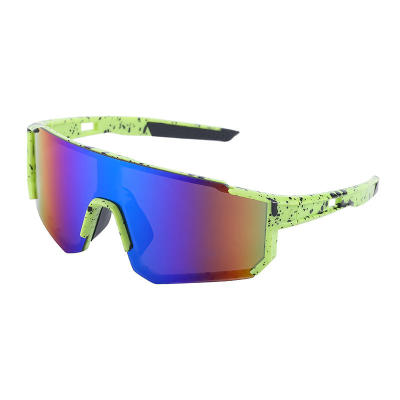 Cycling Goggles Colorful Outdoor Women's European and American One-piece Sunglasses Windproof Skiing Sports Sunscreen Sunglasses Men