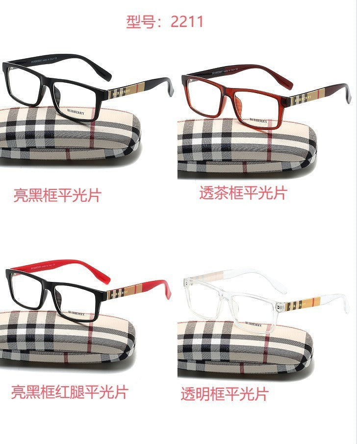 New TR90Fashion Trend Square Non-Prescription Glasses Frame for Men and Women, Can Be Fitted with Prescription Lenses2271Same Style