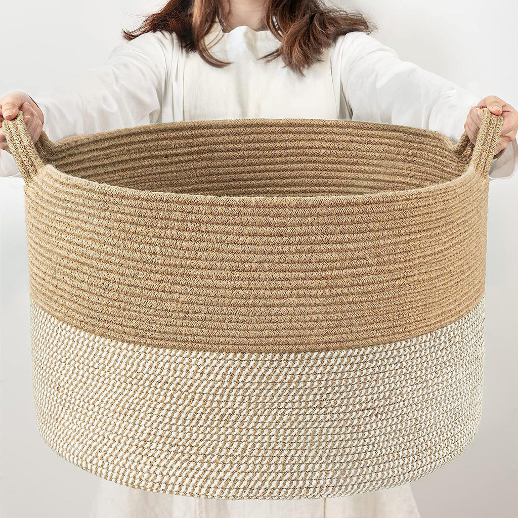 Woven Storage Basket Laundry Basket Dirty Clothes Basket Miscellaneous Children's Toy Organizer Foldable