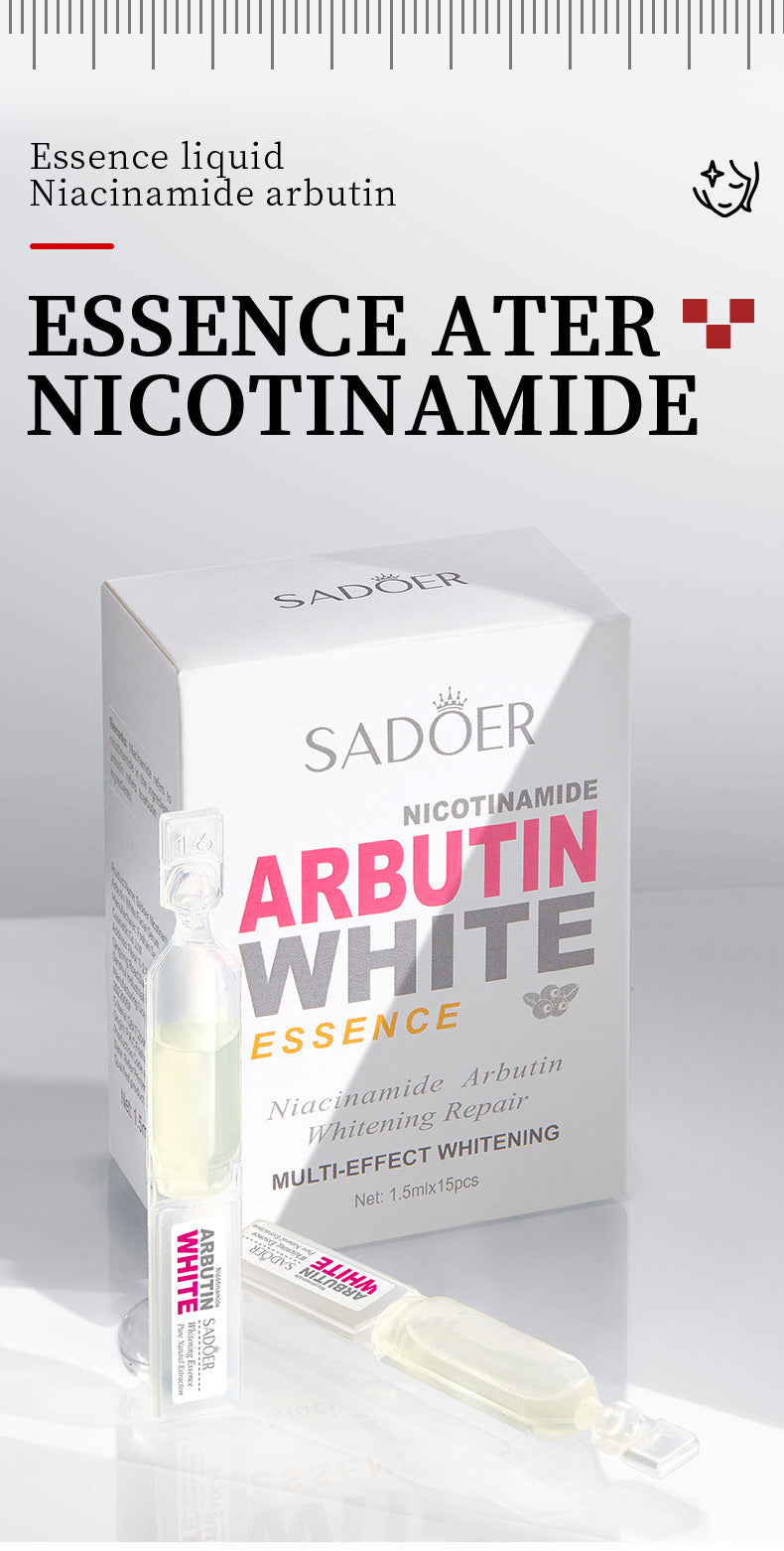 Full English Niacinamide Arbutin Set SADOER Whitening, hydrating, and moisturizing skincare products  wholesale