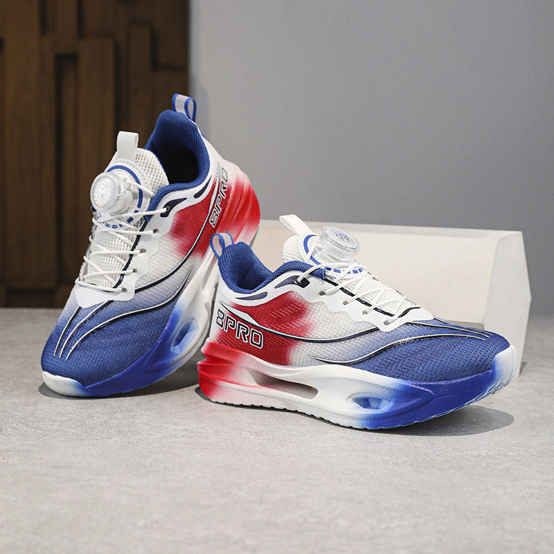 Spring and Summer Fashion Comfortable Running Shoes for Teenagers, Casual Shoes with High Elasticity and Shock Absorption, Student Marathon Training Sports Shoes