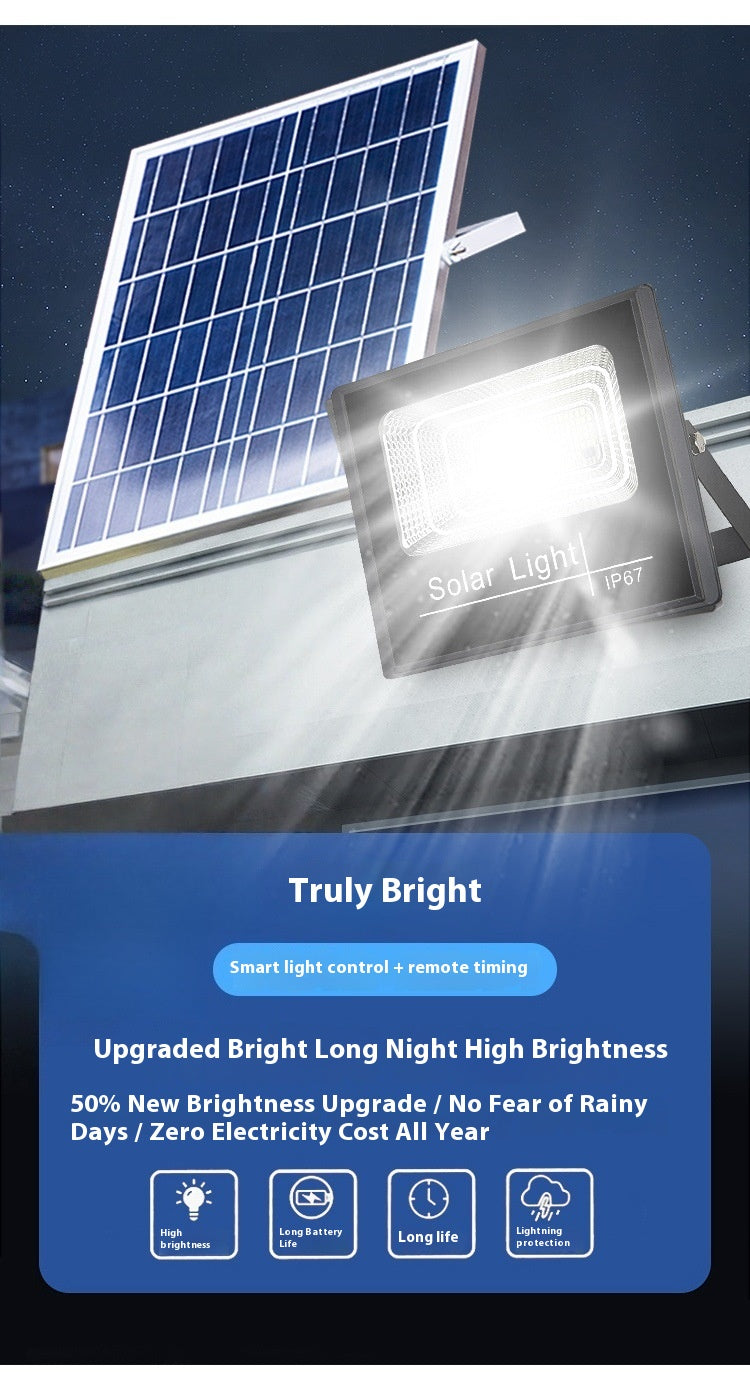 Super Bright High Power 300W LED Lighting Solar Garden Street Floodlight Premium Outdoor Illumination for Road IP67 Rated