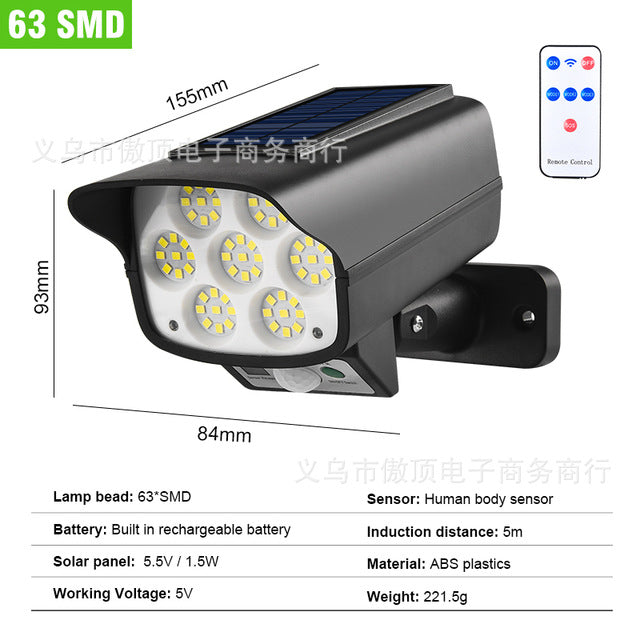 Solar Simulation Surveillance Light Outdoor Lighting LED Human Body Sensor Anti-Theft Light Garden Light Street Light