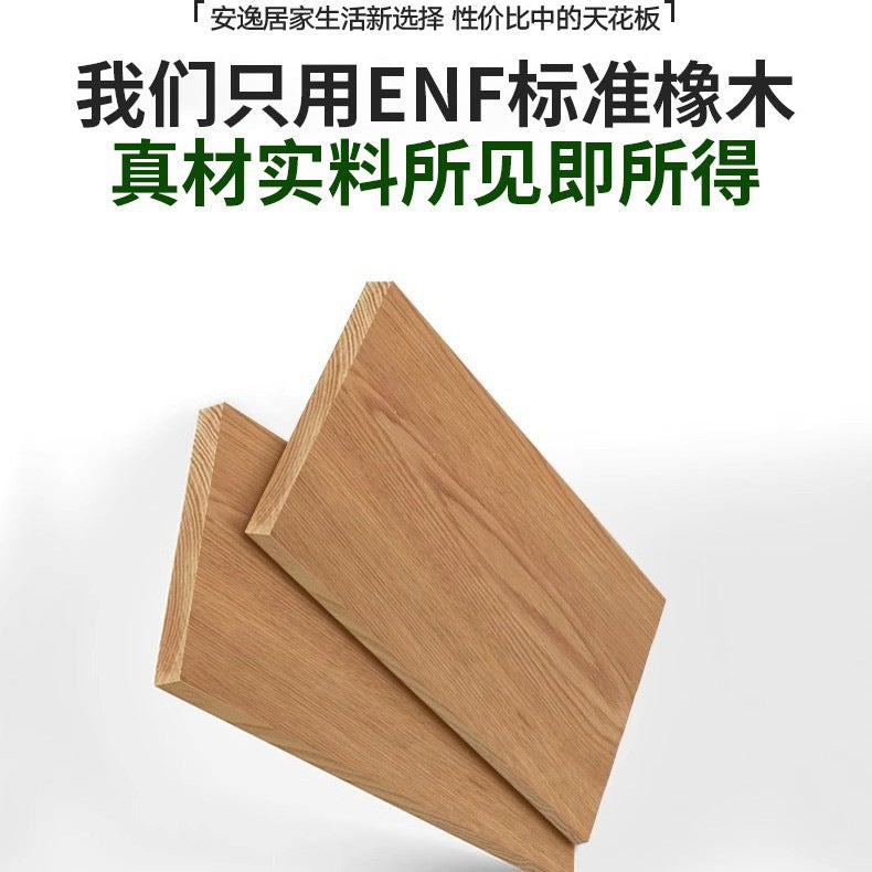 All Solid Wood North American ENF Grade Oak Sliding Door Wardrobe Master Bedroom Home Simple Modern Sliding Door Closet