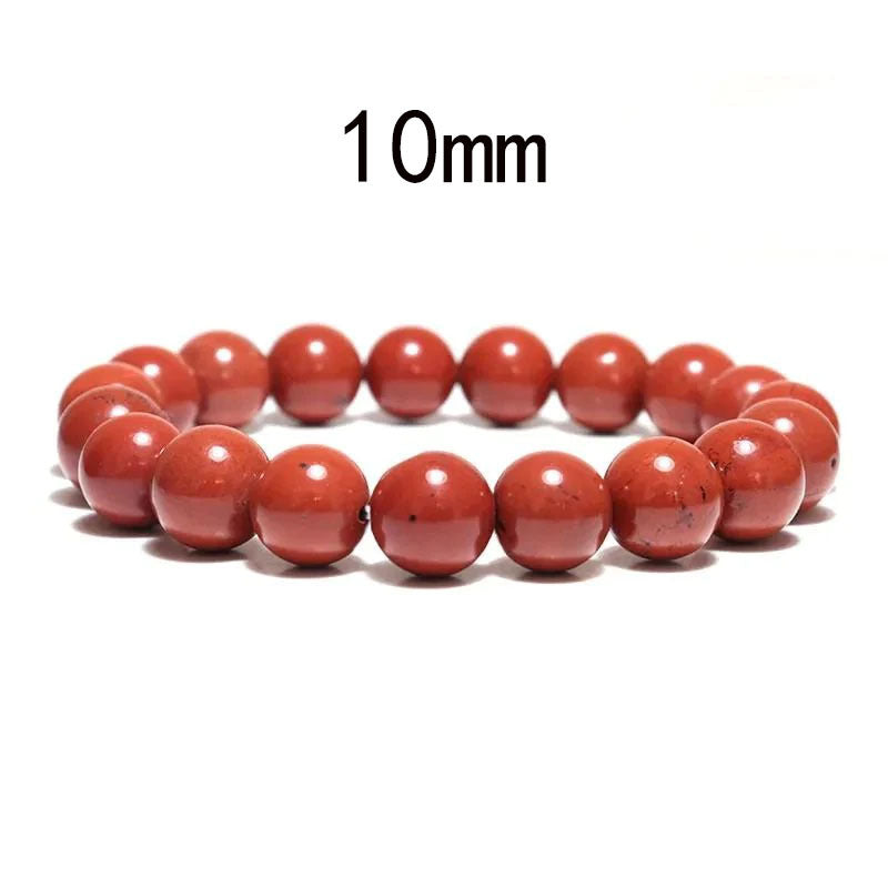 Blue Tiger Eye Stone Bracelet Single Circle Natural Stone Beaded Bracelet Volcanic Stone White Pine Chicken Wing Wood Long Bracelet