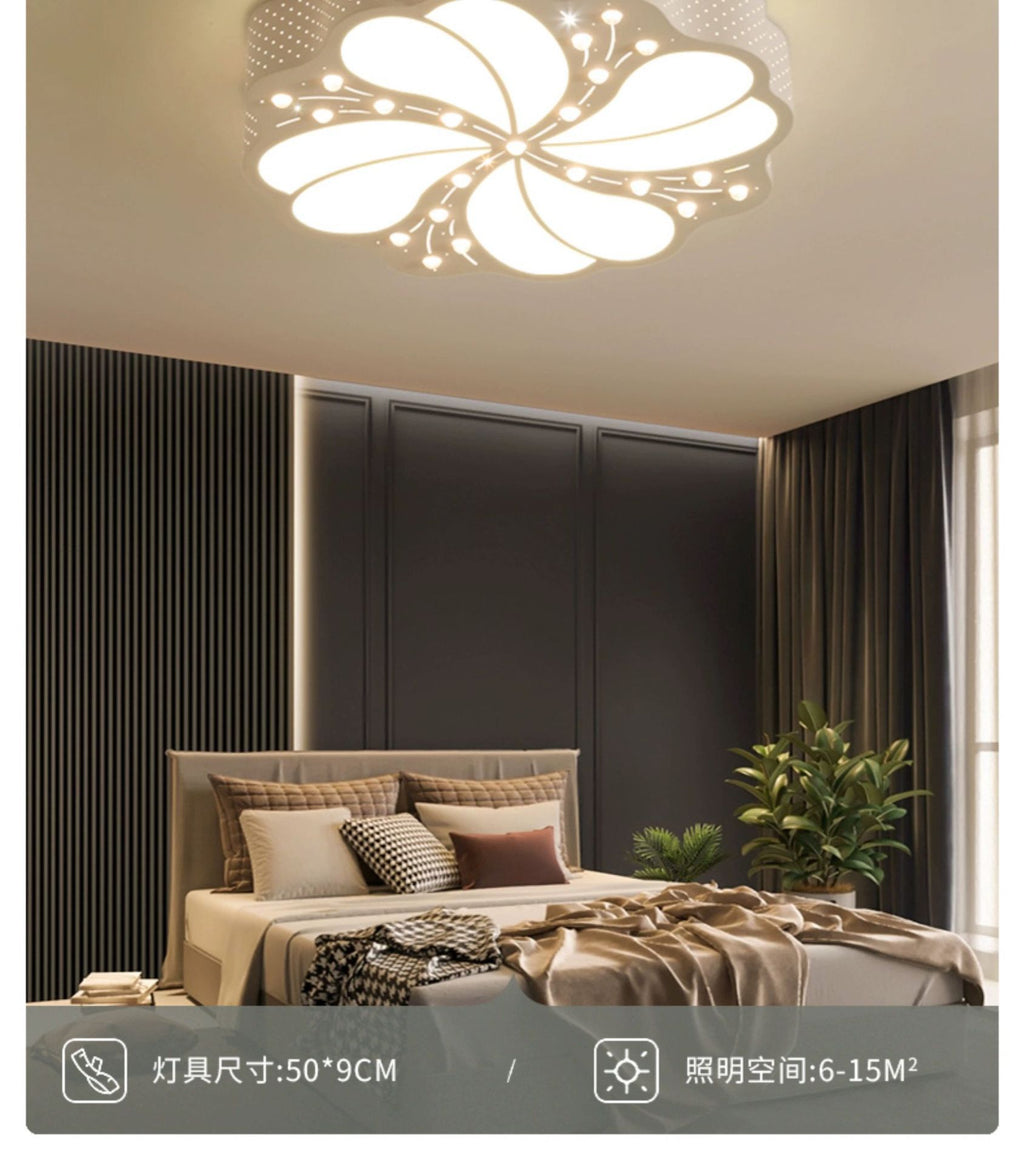 Bedroom Lamp Round Light Fixture LED Living Room Home Ceiling Light Fixture Simple Modern Cozy Romantic Creative Room Lamp