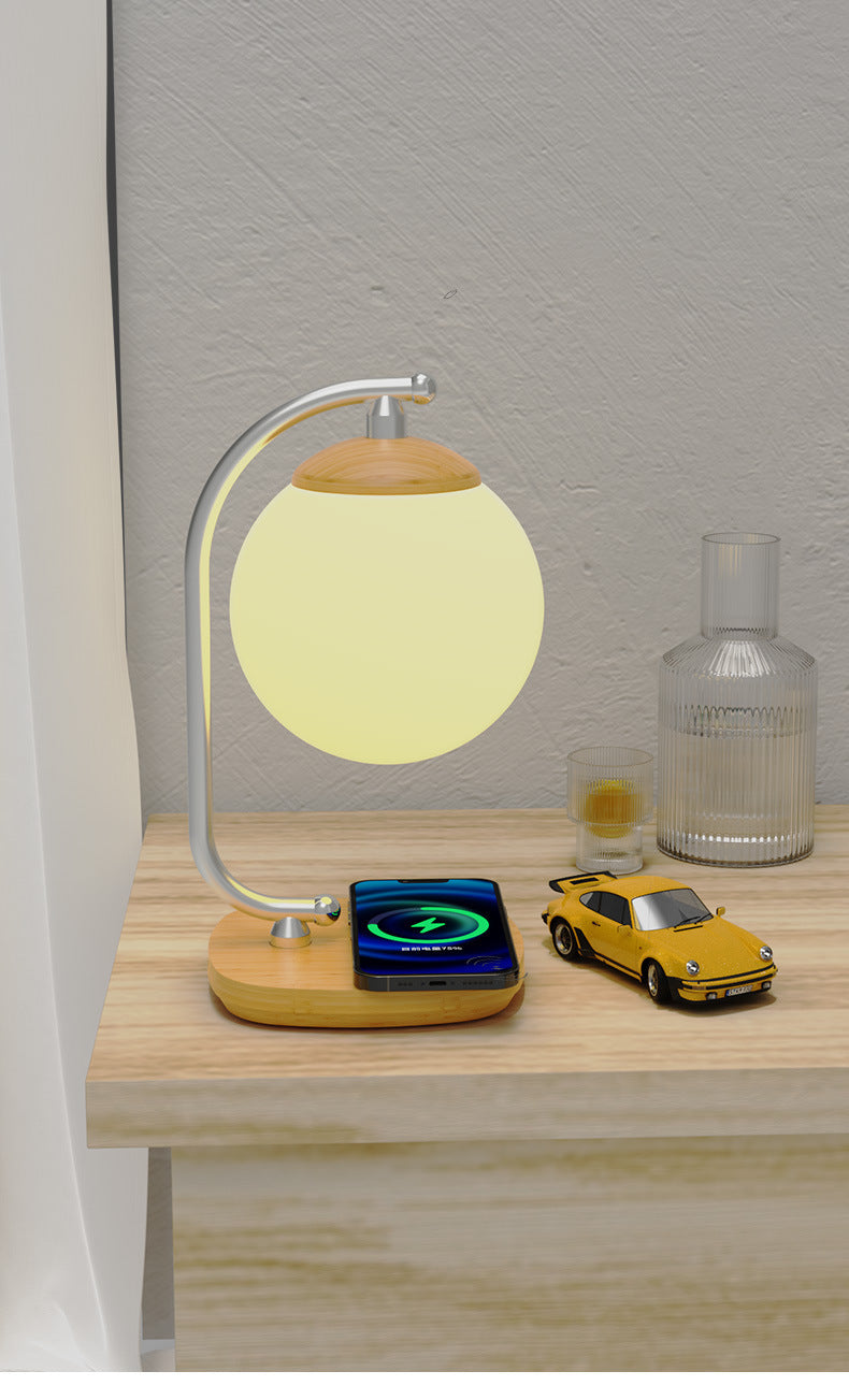 Creative Desk Lamp led Study Student Desk Lamp Wireless Charging Reading Desk Lamp Color Adjustment Moon Lamp Amazon Bestseller