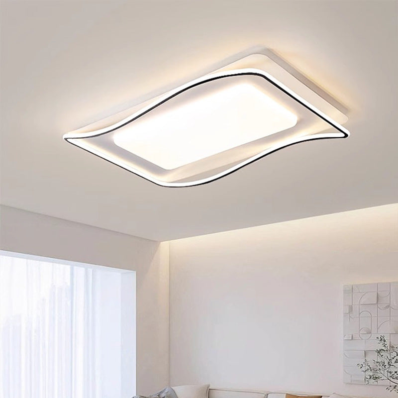 Full Spectrum Eye Protection Smart Lighting Living Room Lamp Ultra-Thin Ultra-Bright Whole House Modern Simple Ceiling Lamp Cream Style