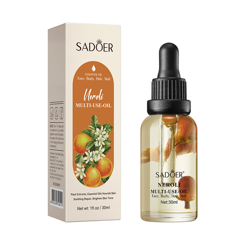 Cross-border Jasmine Dried Flower Massage Oil SADOER Moisturizing and rejuvenating skin body oil cross-border foreign trade wholesale