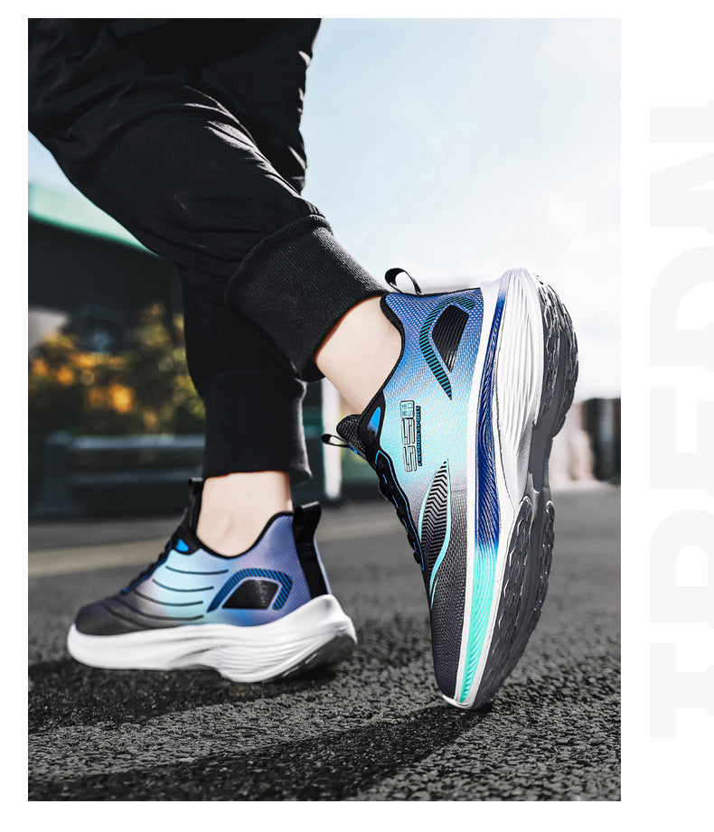 2025New mesh breathable men's casual running shoes ultra-light thick-soled non-slip trendy fashion sneakers