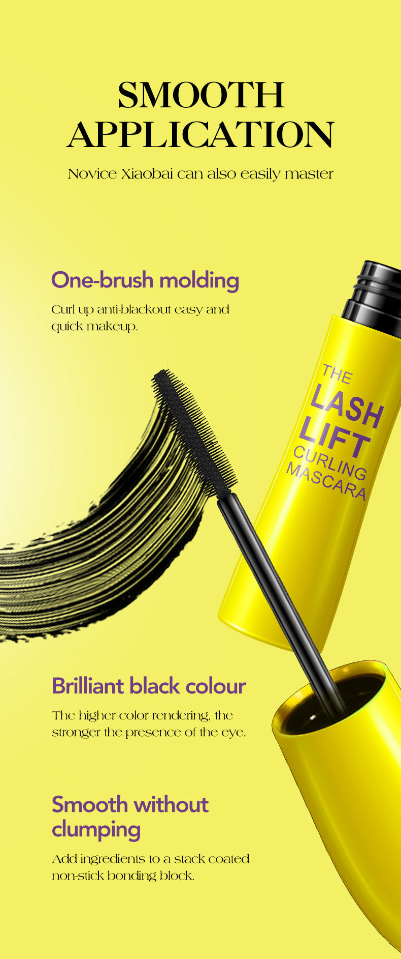 Makeup ICVC1186Mascara Curling Lengthening Dense Smudge-Resistant Packaging AliExpress Beauty