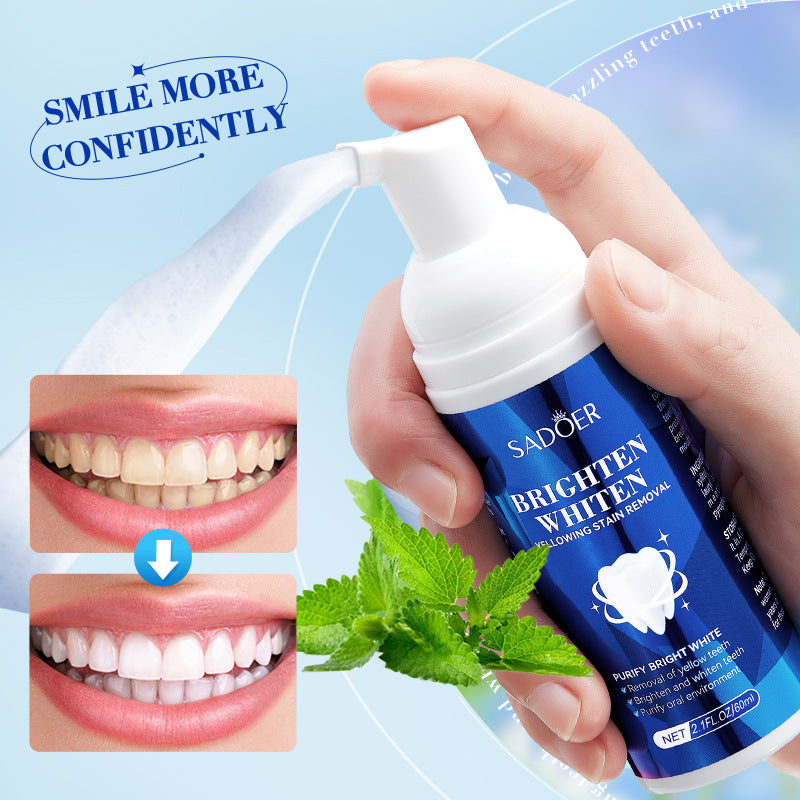 Full English Teeth Cleaning Mousse60mlSADOER Clean Tartar, Gum, Teeth, Oral Care,  Foreign Trade Wholesale