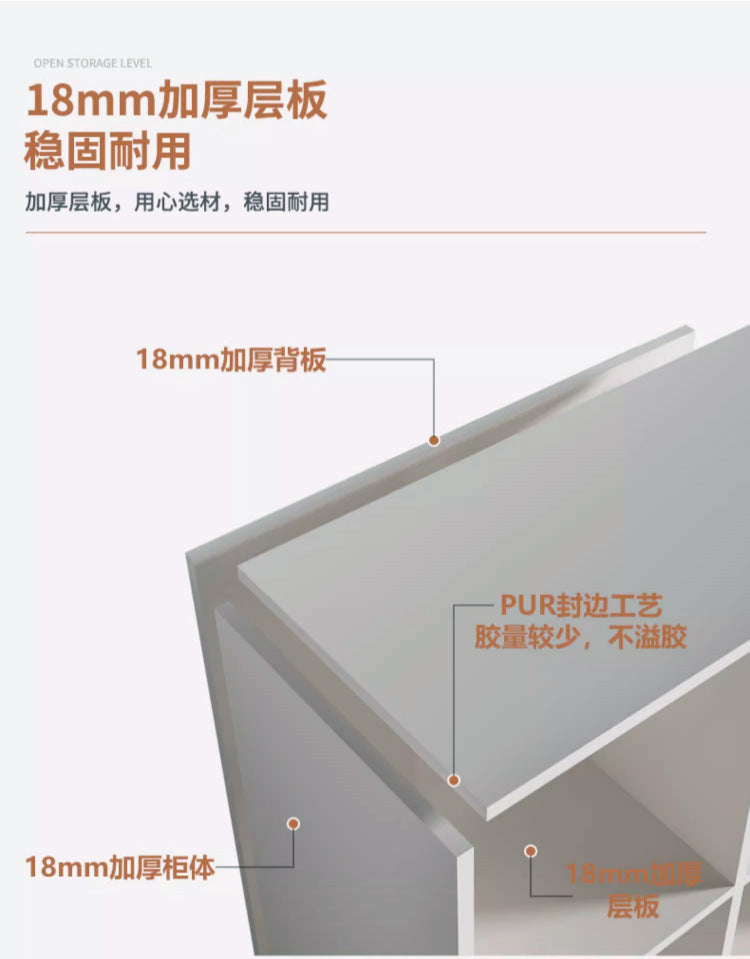 Solid Wood Entryway Shoe Cabinet Home Integrated Cabinet Top-to-Top Cream Style Simple Integrated Partition Large Capacity Doorway Shoe Cabinet