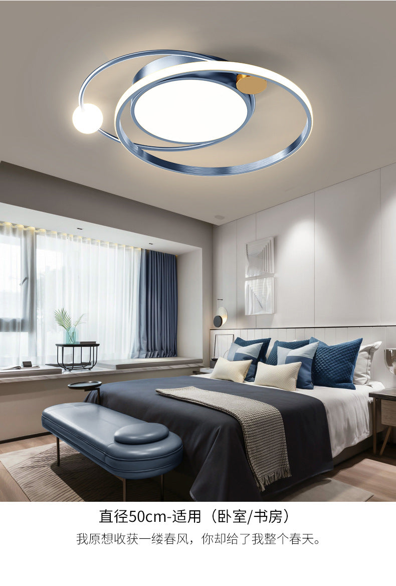 Nordic Bedroom Light Modern Minimalist led Ceiling Lamp Cozy Romantic Creative Living Room Study Room Light Fixture Round Shape
