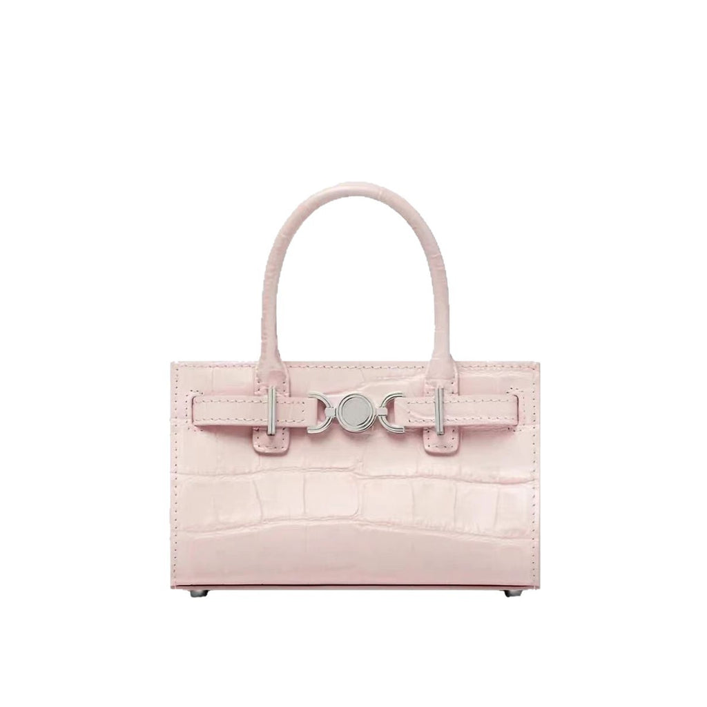 Let Me Shine Zhao Lusi Xu Yan Same Style Punch Bag2025New crocodile leather pattern handbag single shoulder crossbody bag