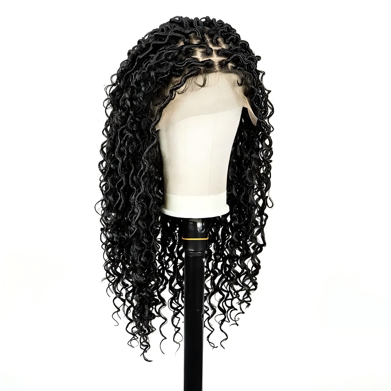 Wholesale Cross-Border E-commerce Hot-Selling Full Lace New Style Concubine Headpiece Goddess Locs Braids Wig