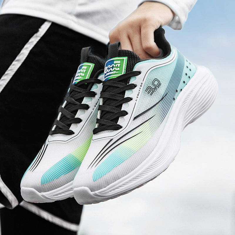 New Jogging Carbon Plate Running Shoes Men Women Couples Breathable Lightweight Marathon Training Outdoor Casual Sports Shoes