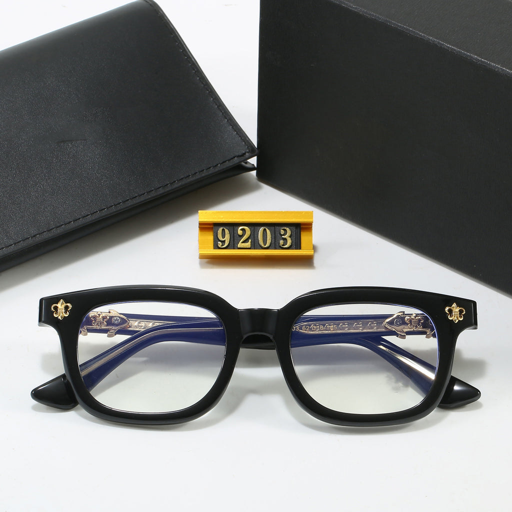 2025New Style Cro Glasses European and American Fashion Eyeglass Frames Street Style Natural Look Glasses Frames Non-Prescription Glasses9203