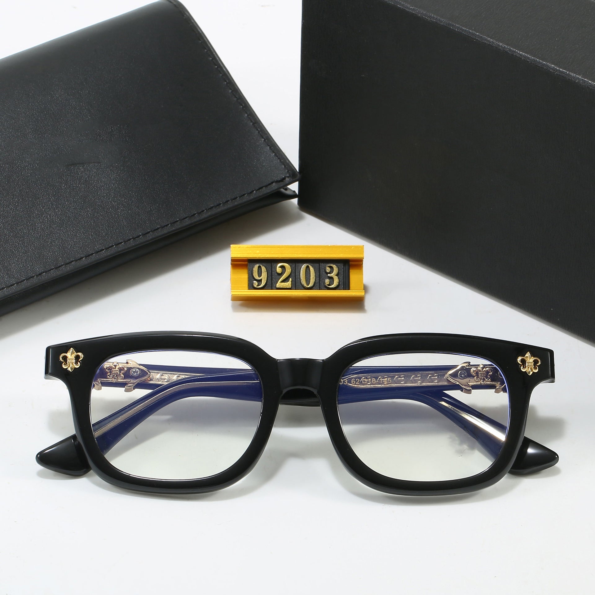 2025New Style Cro Glasses European and American Fashion Eyeglass Frames Street Style Natural Look Glasses Frames Non-Prescription Glasses9203