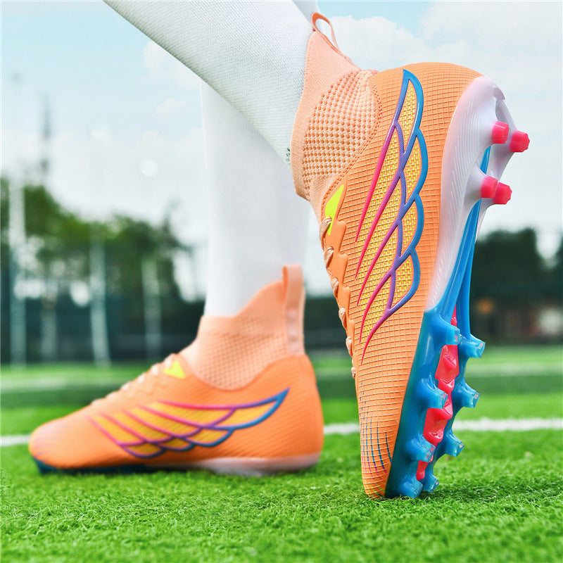 Football Shoes Long Spikes New Xiyin Grass Artificial Turf Youth Student Competition Training Shoes