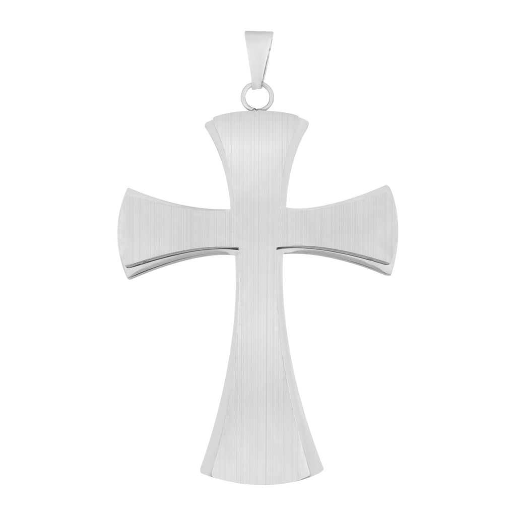Titanium Steel Cross Pendant Personality Punk Necklace Retro Trendy Men Stainless Steel Cross Pendant Factory Wholesale