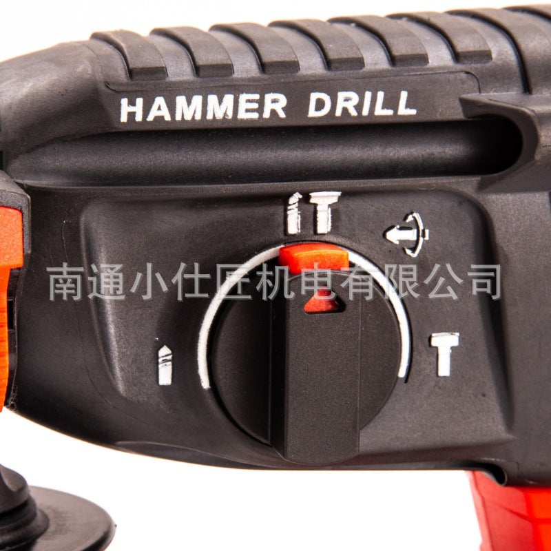 Manufacturer Supply Multi-Functional High-Power Lithium Electric Hammer Cross-Border Foreign Trade Industrial Grade Rechargeable Concrete Impact Electric Hammer