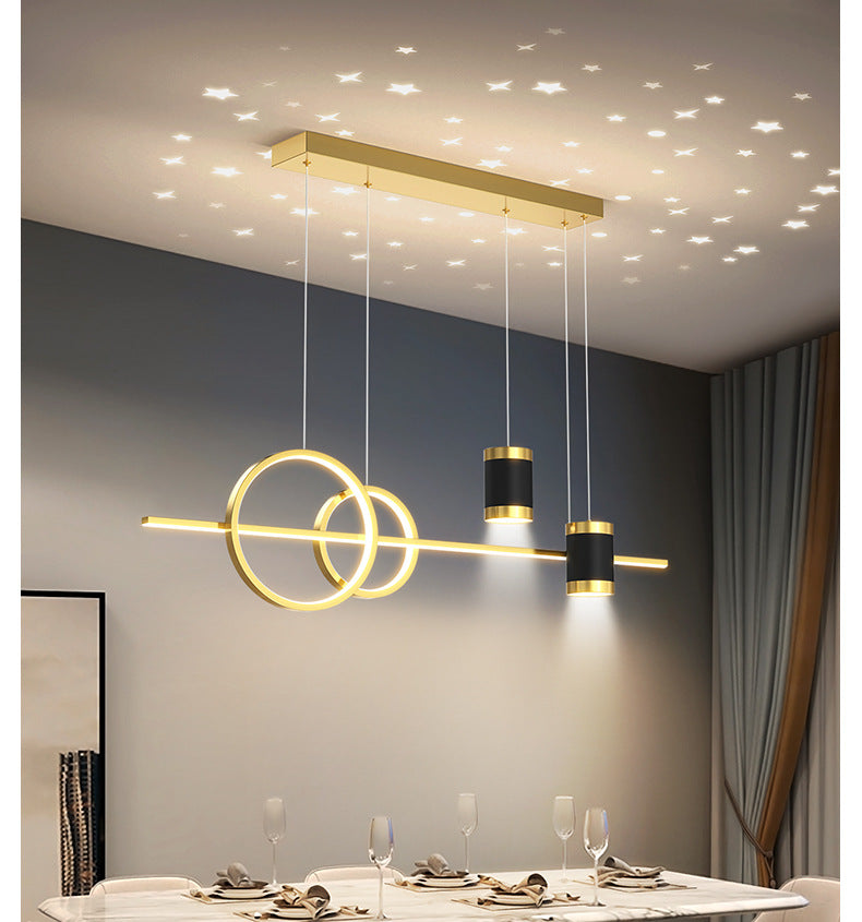 Living Room Pendant Light Modern Minimalist Lighting Internet Celebrity Light Luxury Nordic Lamp Creative Starry Sky Bedroom Bar Counter Dining Room Pendant Light