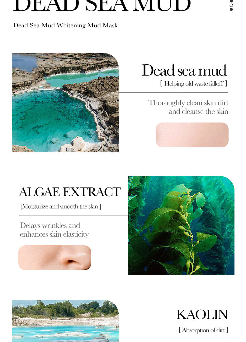 Full English Cleansing Mask BIOAOUA Cucumber Pore Cleansing Smear-On Portable Mud Mask  Foreign Trade Wholesale