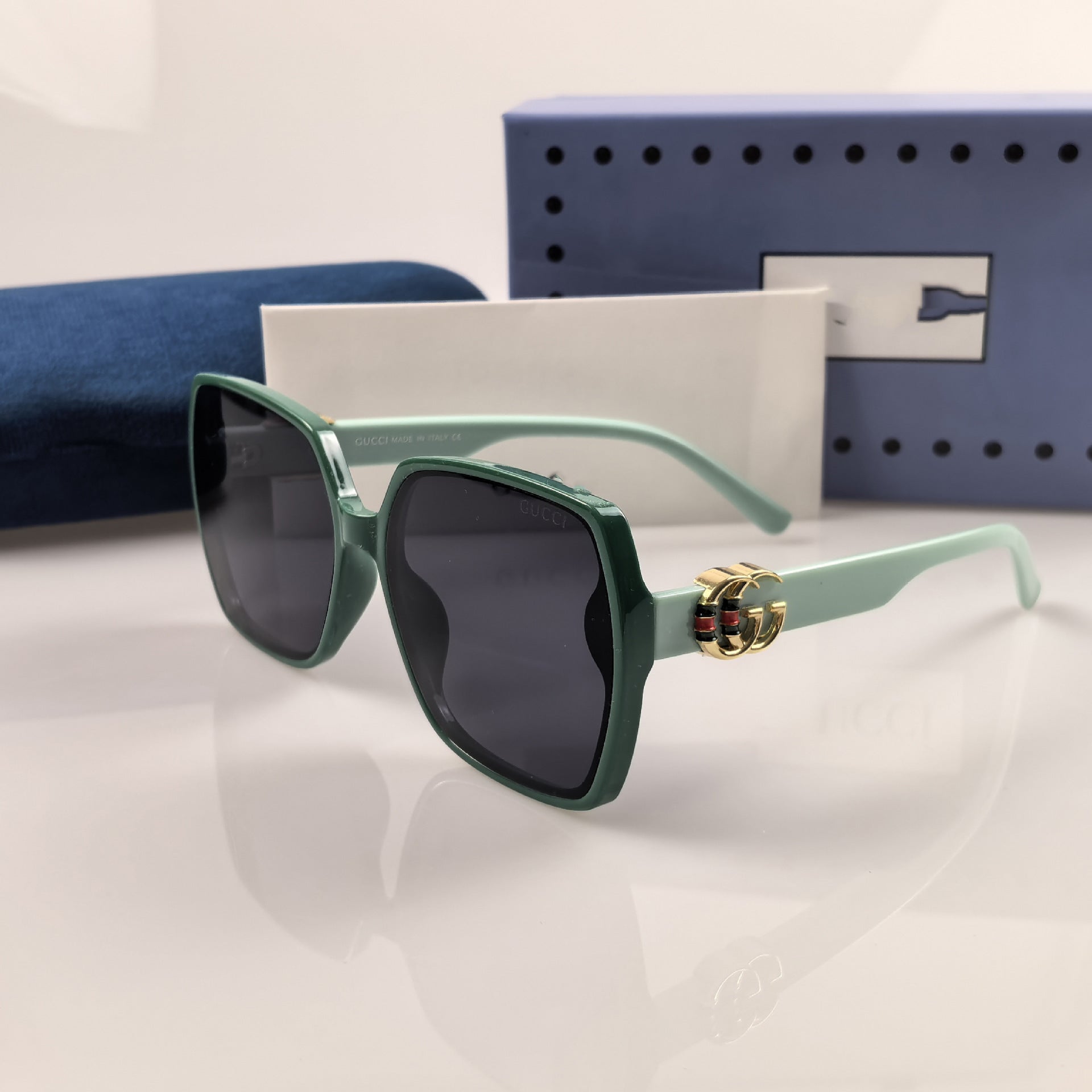 G New European and American Style Women's Fashion Personality Large Frame Square Retro Glasses Trend GG2758