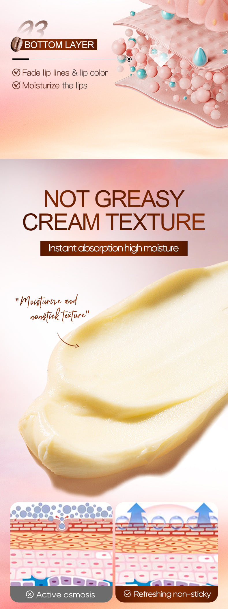 Full English Iced American Caffeine Nourishing Lip Balm SADOER Anti-chapped Moisturizing Lip Balm  Wholesale