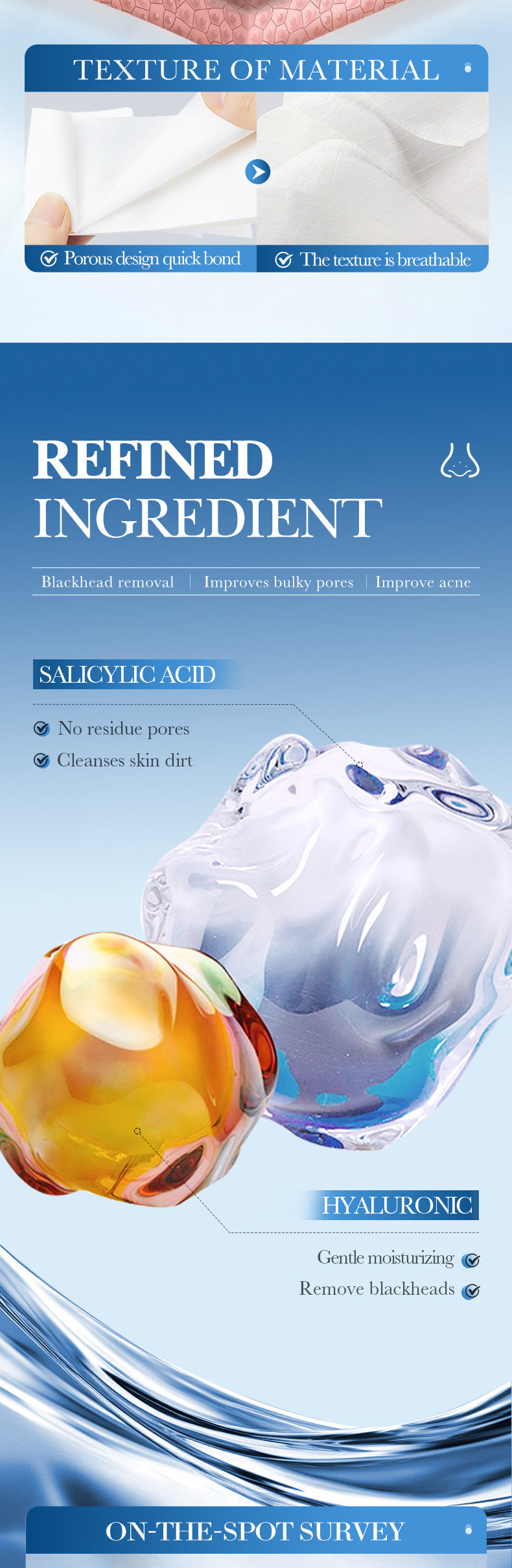 Cross-border Blackhead Removal Nose Strips30g Deep Cleaning Nose Clean Blackhead Nose Mask Export Manufacturer Wholesale