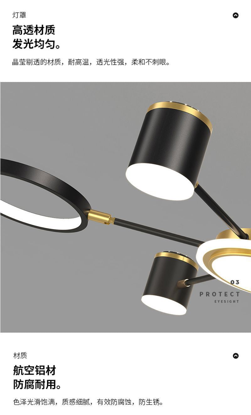 2025Modern Minimalist New Pendant Light Living Room Light Internet Celebrity Light Luxury Nordic Bedroom Hall Starry Sky Lighting Set