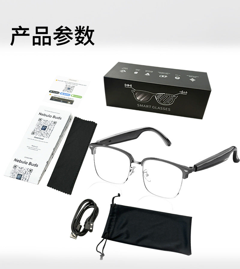 Smart Glasses Bluetooth Translation Device for Calls Driving Cycling Comfortable to Wear Polarized Sunglasses ai Translation Glasses