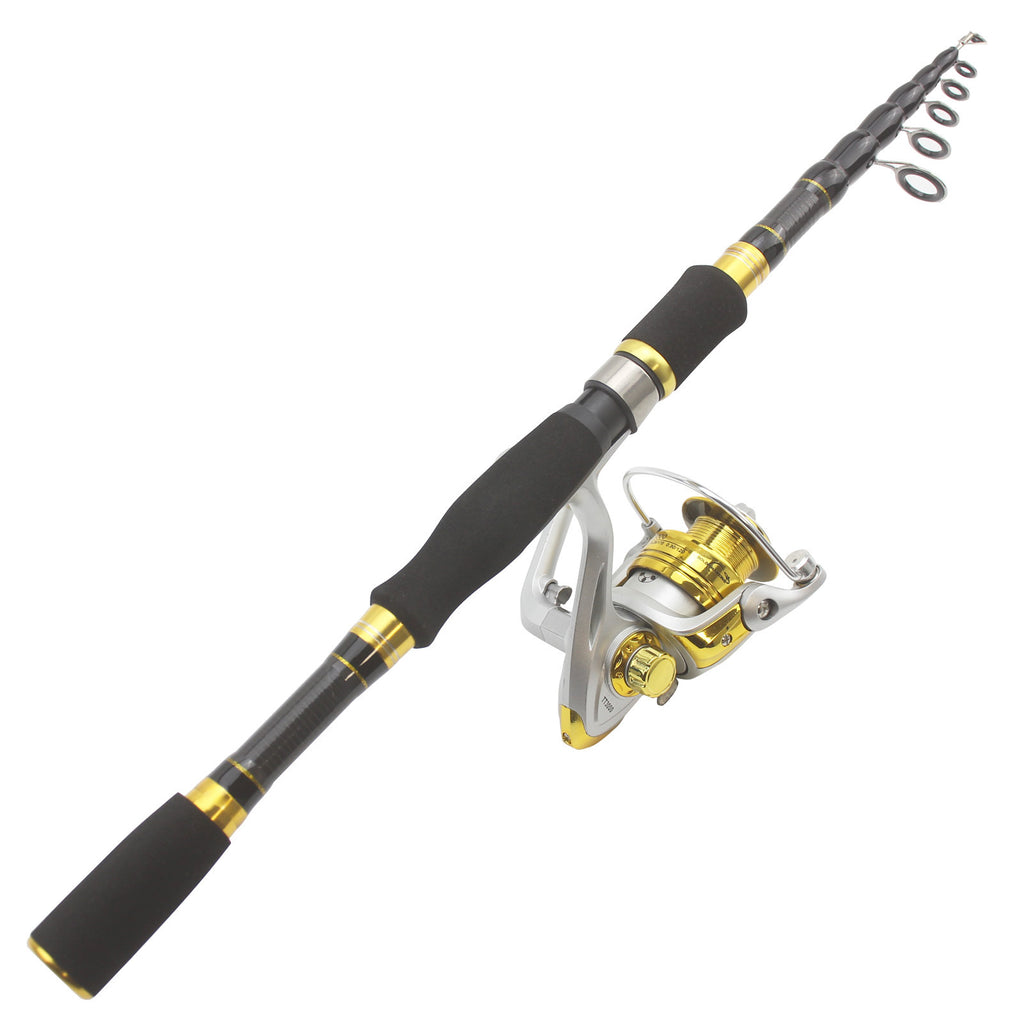 Short Section Retractable Lure Rod Carbon Fiber Ultra Short Hard Adjustable Fishing Rod FBA Overseas Warehouse Fishing Gear
