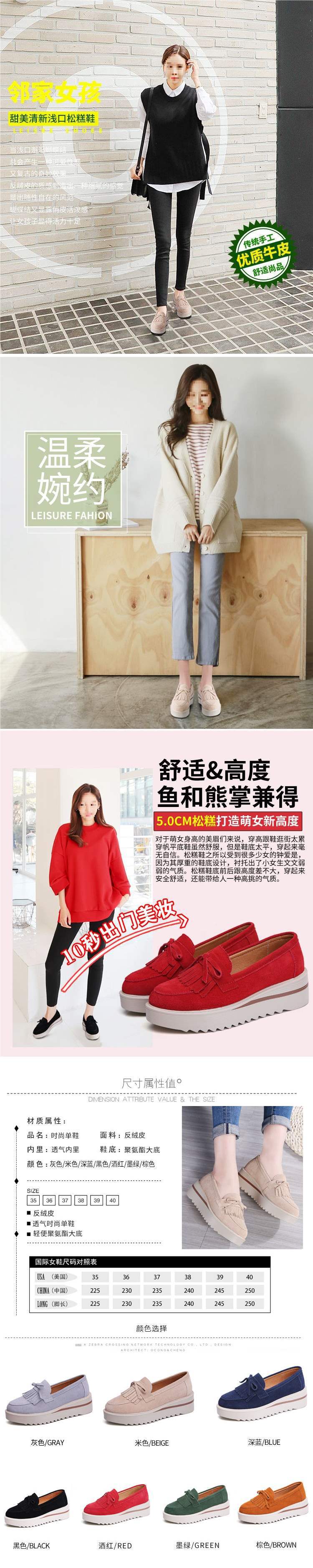 VIVIDENT New Spring and Autumn Platform Shoes for Women, Thick Sole Wedge, Large Size Slip-On Casual Mom Shoes