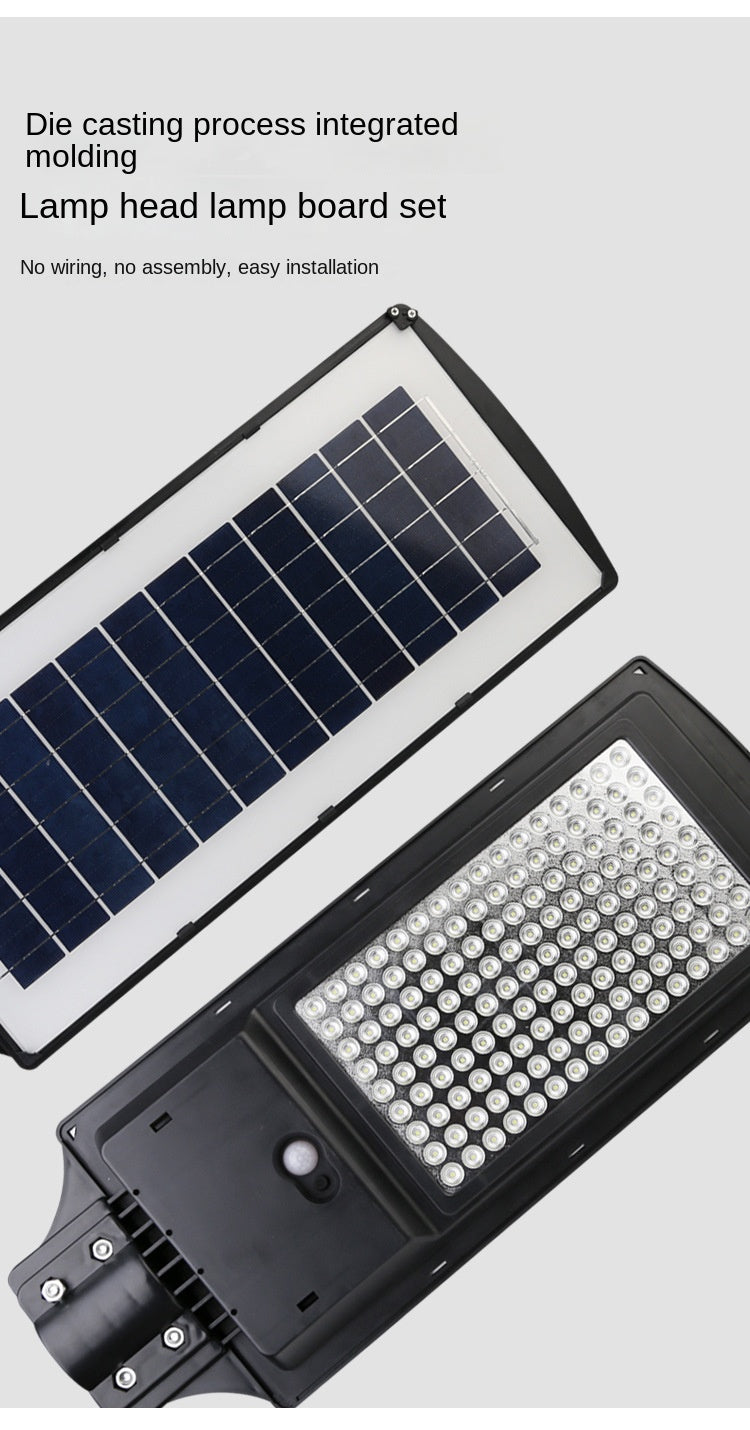 Wholesale Integrated LED Solar Street Light Human Induction New Rural Household Outdoor Garden Lamp ABS Body IP65 for Road