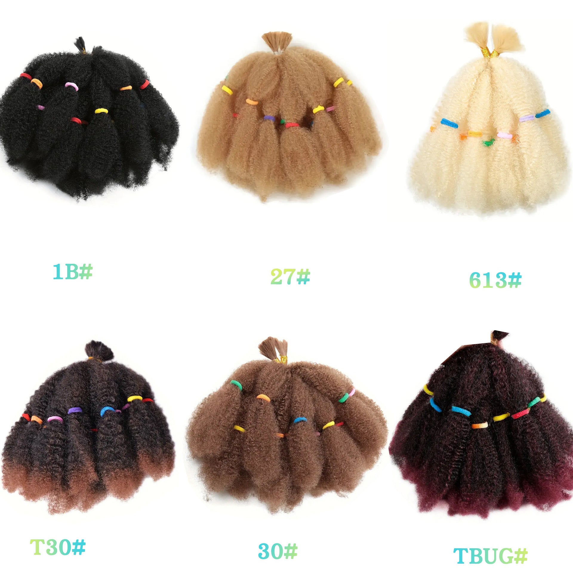TEMU Hot-Selling European and American Style Synthetic Wig High-Temperature Fiber Wig Caterpillar Short Style Crochet hair