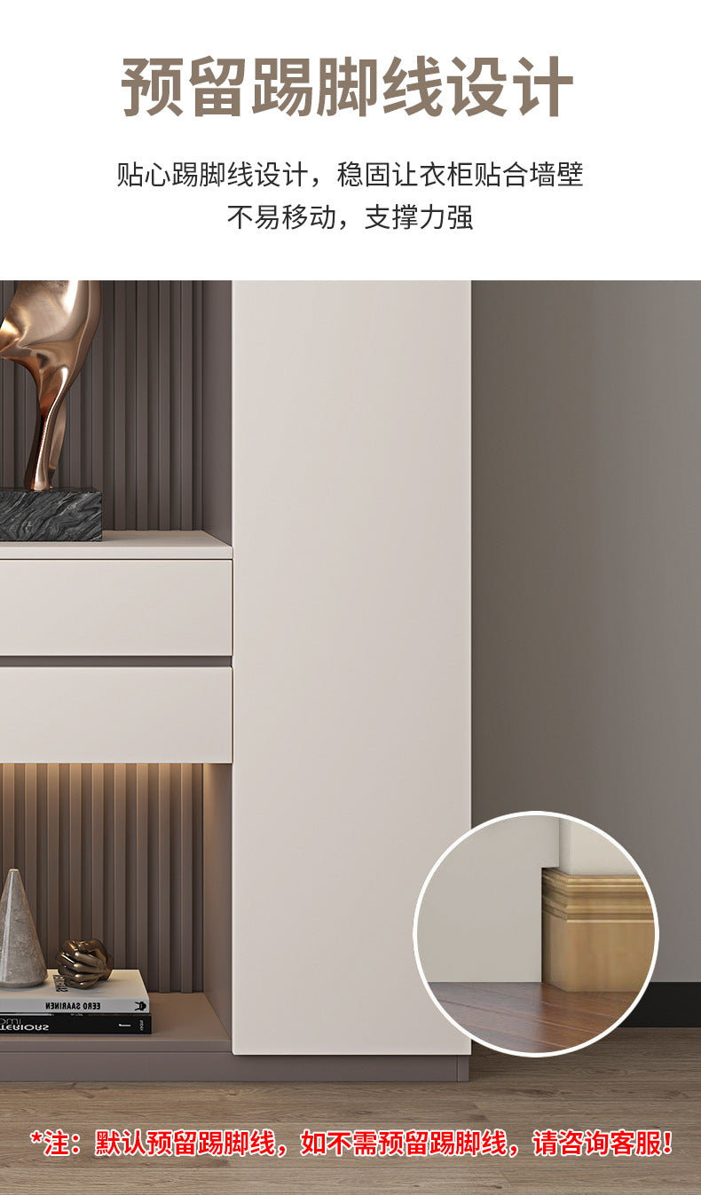 Heightened Solid Wood Bookcase with Glass Doors, Floor-standing Home-use Six-door Bookcase, High-end Storage Cabinet for Home Bedroom and Study Room