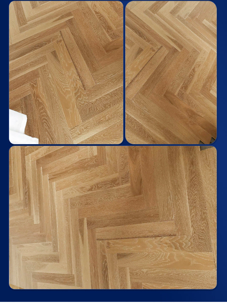 In-stock wholesale with on-site installation Herringbone Locking Floor Heating New Three-Layer Solid Wood Flooring Oak Black Walnut Flooring