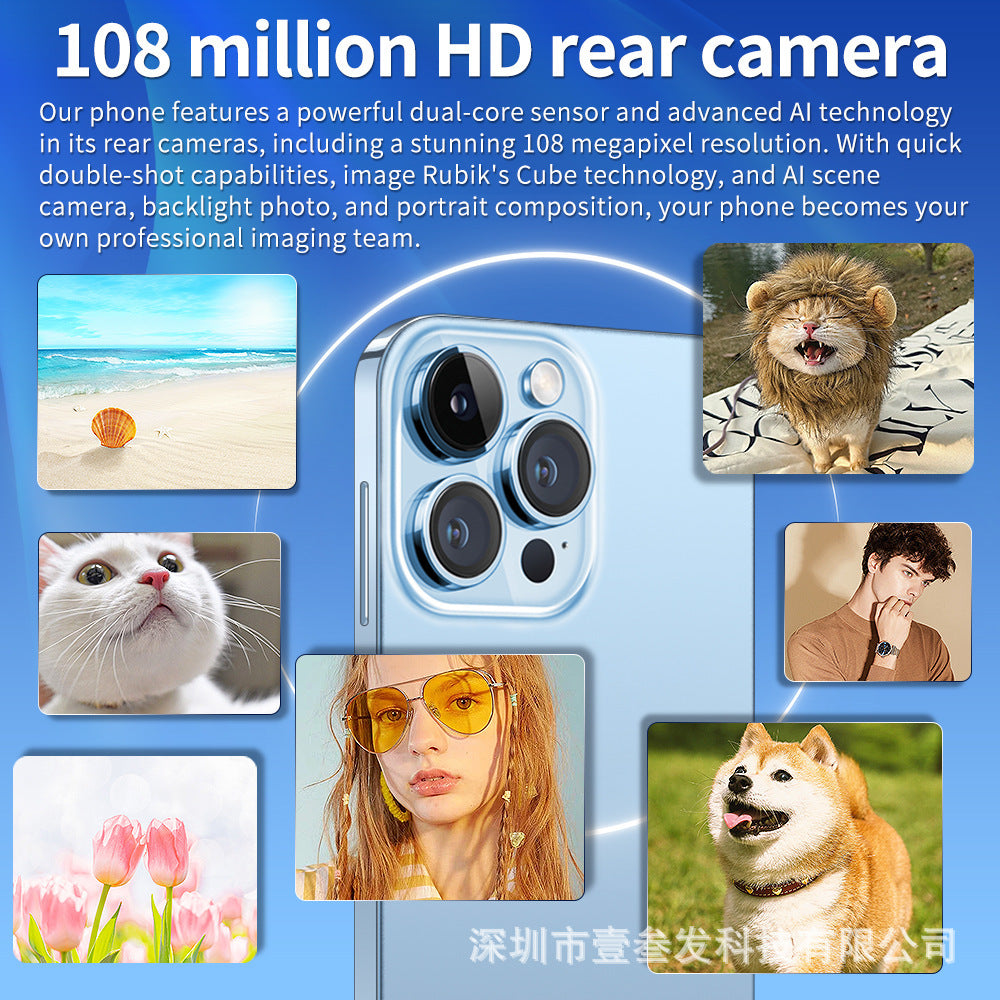 New Mobile Phone i15ProMAX2+16HD Large Screen In Stock Android Smartphones Bestsellers