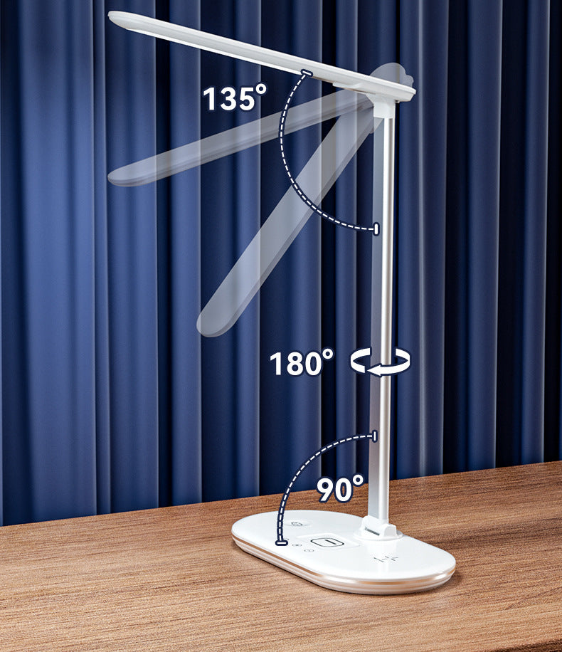 Customized Table Lamp Home Bedroom Bedside Lamp Dormitory Learning Special-Purpose Lamps15W Wireless Charging Multifunctional Eye-Protection Lamp